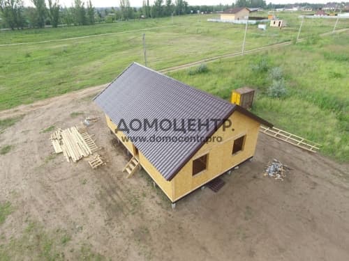 Строительство дома проекта Волжская Заводь 75