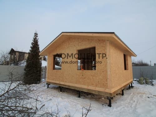 Гостевой дом в Тополевке, зимнее строительство.