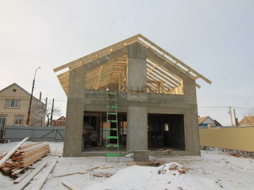 Проект дома из сип панелей Ниагара на УШП фундаменте